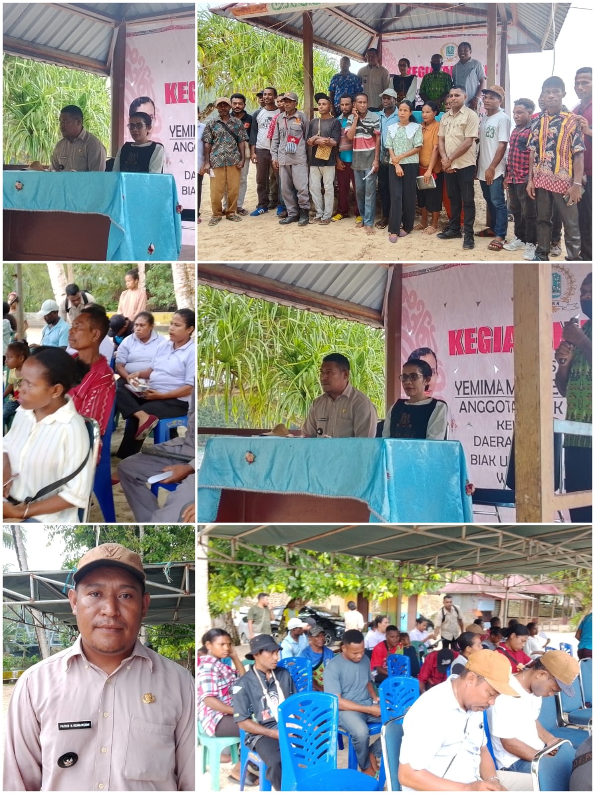 Anggota DPRK BN YEMIMA M. MSIREN , S.IP GELAR RESES DI WARI DISTRIK BIAK UTARA