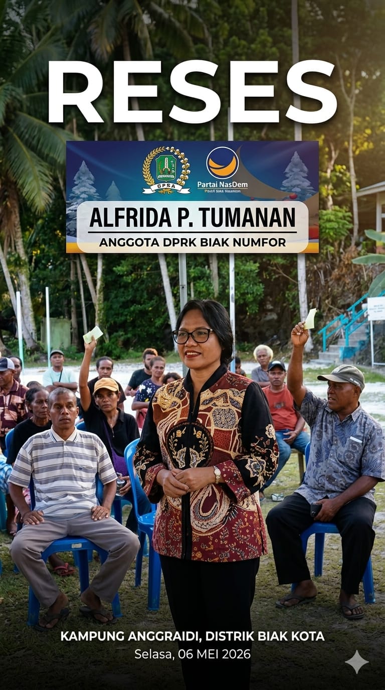 Anggota DPRK BN Alfrida Tuman Gelar Reses Di Distrik Biak  Kota