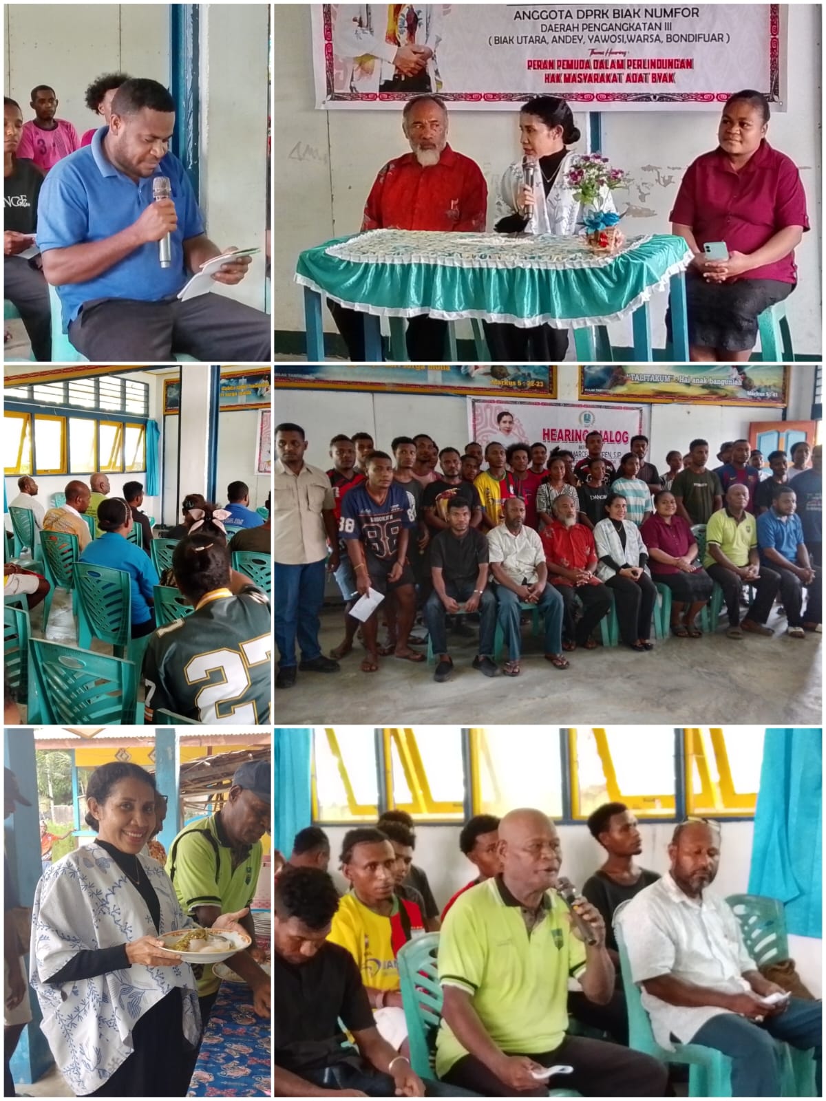 Kegitan Hearing Dialog ADYT. YEMIMA M. MSIREN, S.IP DI DISTRIK BIAK KOTA DAN DISTRIK WARSA