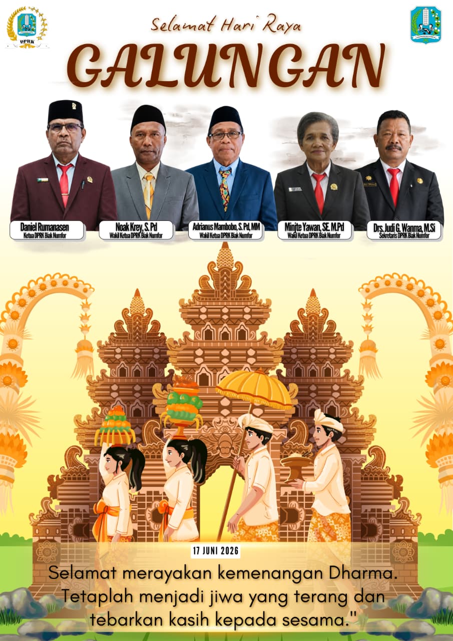 UCAPAN SELAMAT HARI RAYA GALUNGAN OLEH PIMPINAN DAN WAKIL WAKIL DPRK BN