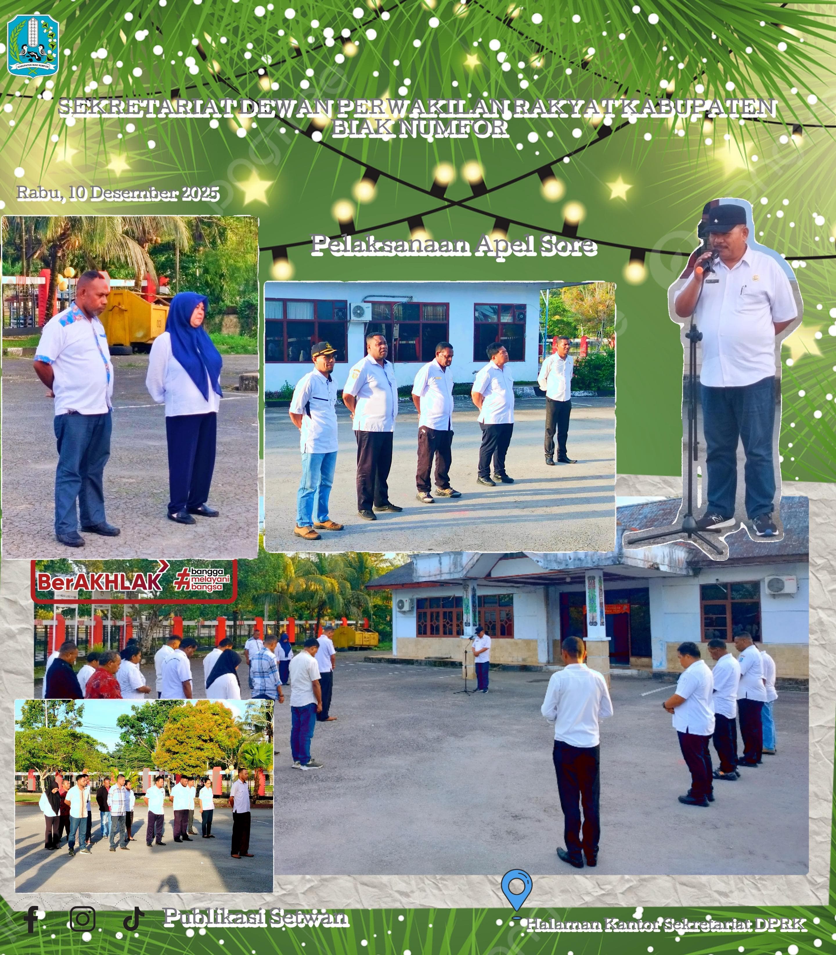 Apel sore di lingkungan Sekretariat Dprk