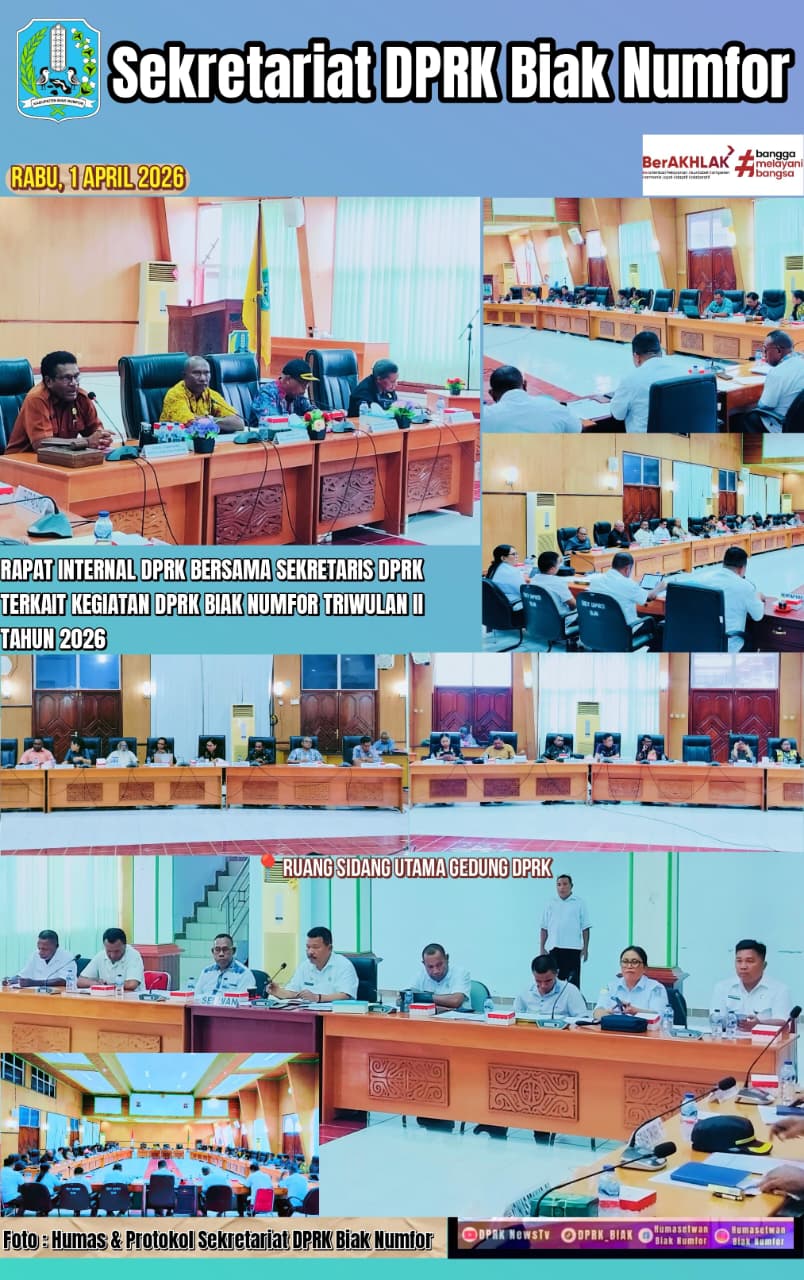 Rapat Internal DPRK Biak Numfor Bersama Sekretaris DPRK Biak Numfor