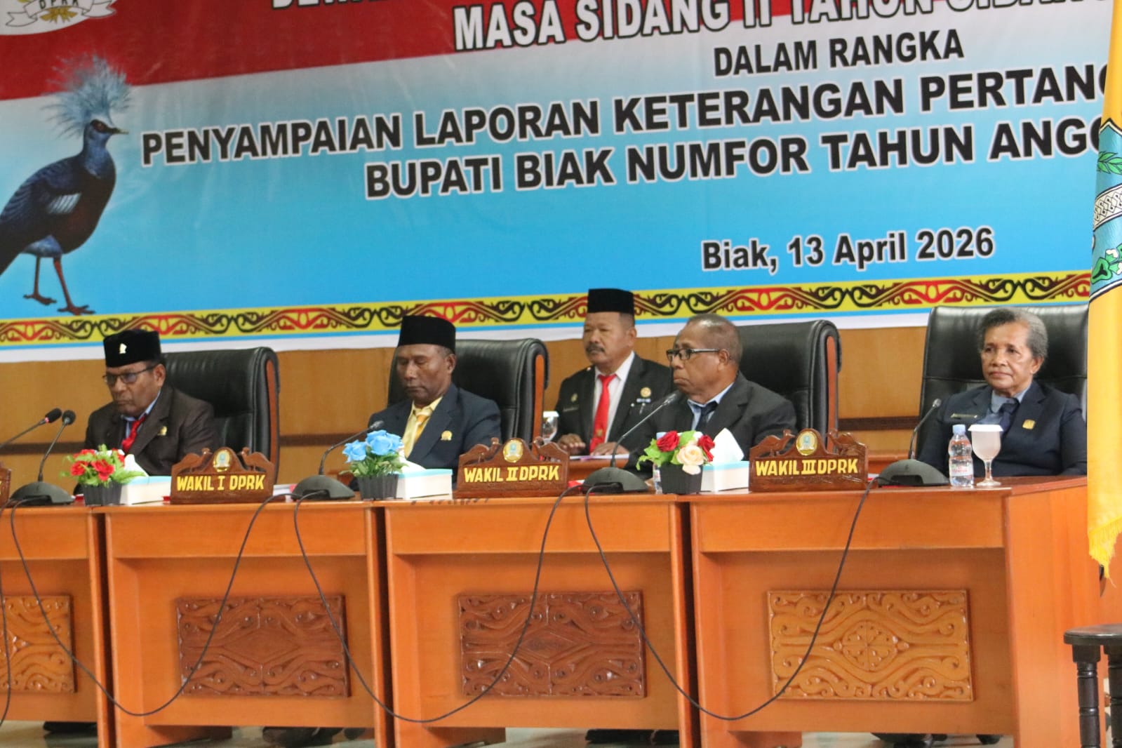 Pembukaan Sidang LKPJ BUPATI Biak Numfor TA 2025