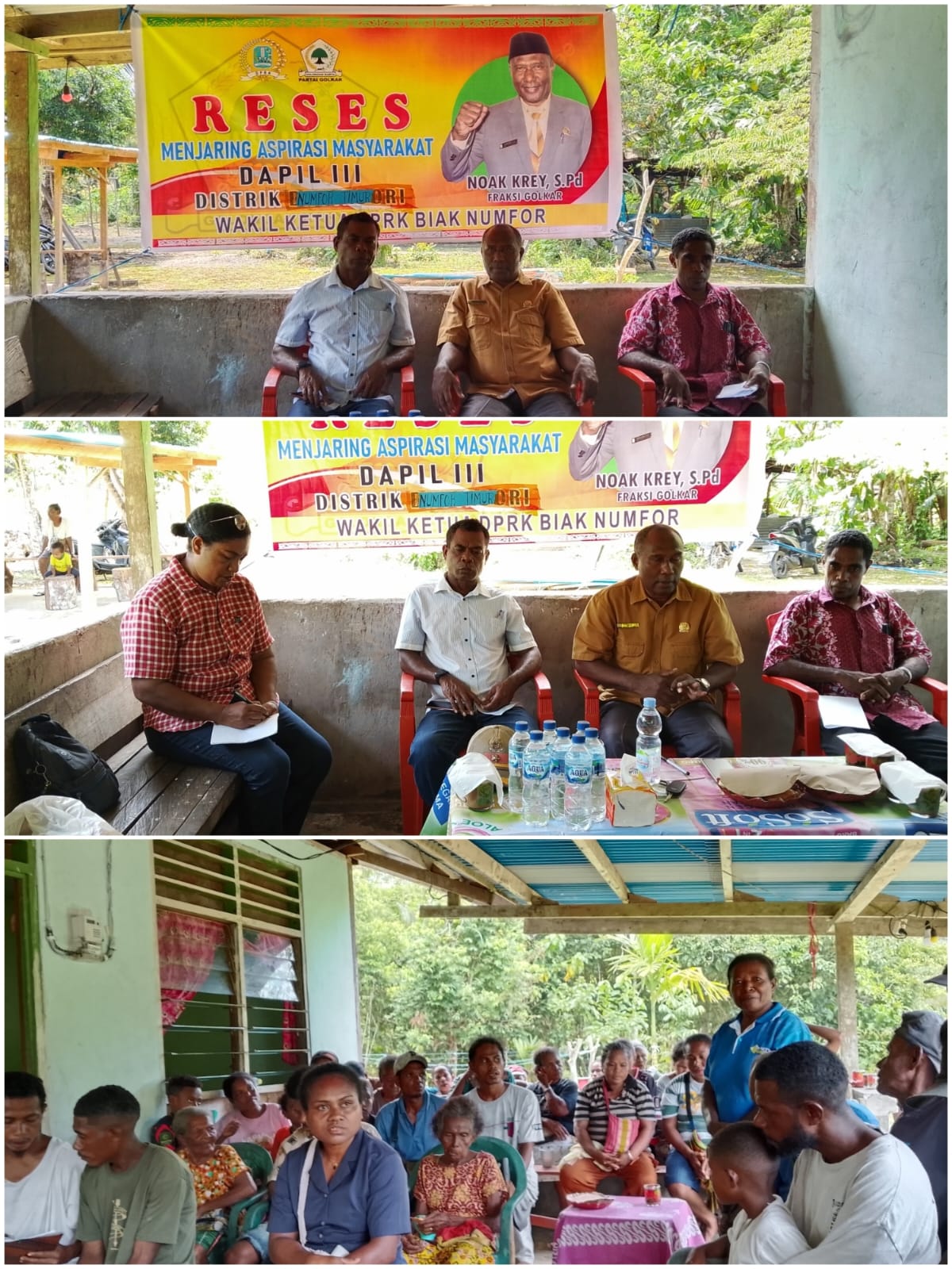 WAKIL KETUA II DPRK BN NOAK KREY, S.Pd  GELAR RESES Distrik Numfor timur Kampung ASARYENDI