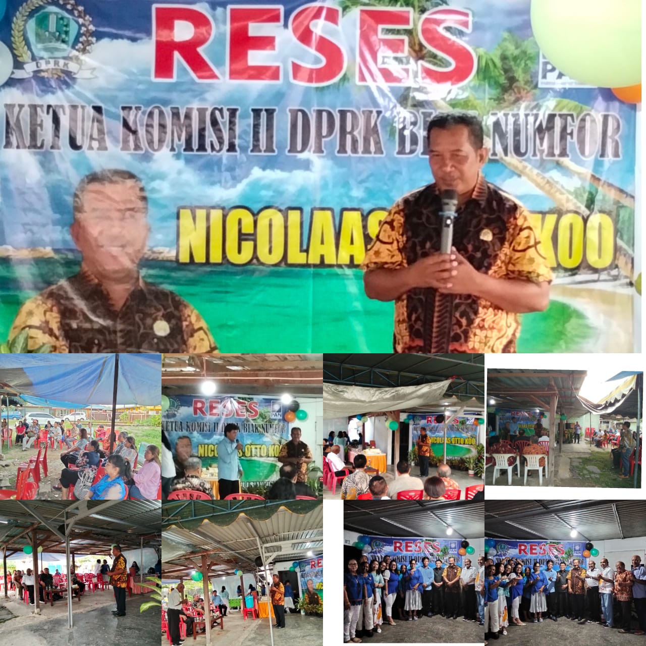 ANGGOTA DPRK BN NICOLLAS  OT0  KOO GELAR RESES di Kelurahan Fandoi dan  Distrik BIAK  Kota