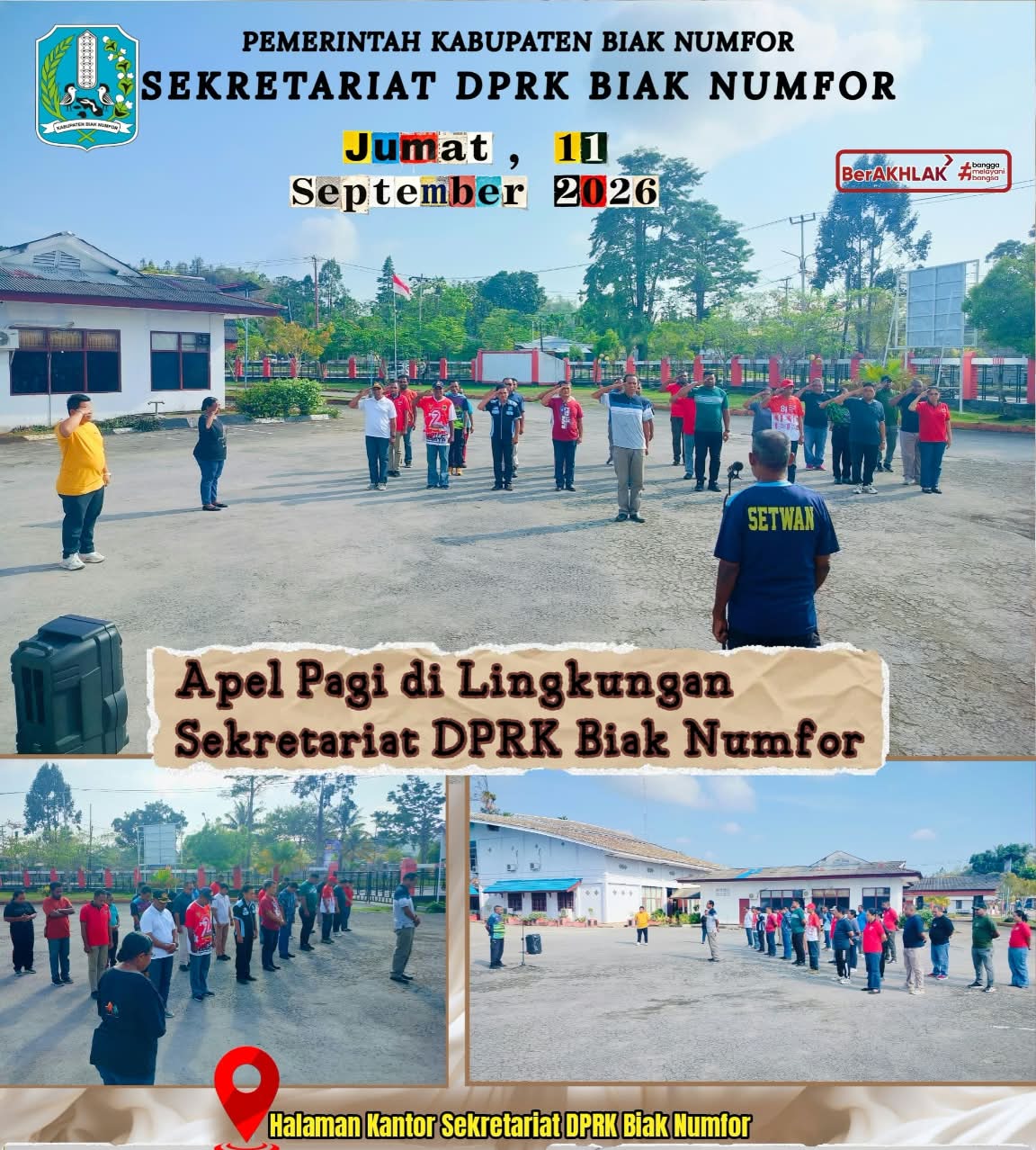 APEL PAGI  DI LINGKUNGAN SETWAN BN