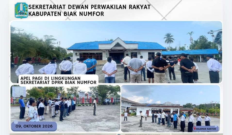 APEL PAGI DI LINGKUNGAN SEKRETARIAT DPRK BN