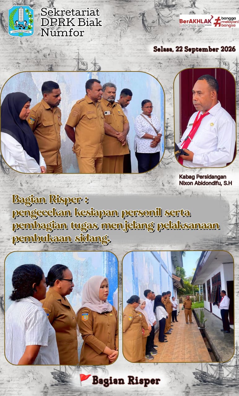 PENGECEKAN STAF PADA BAGIAN PERSIDANGAN MENJELANG PELAKSANAAN SIDANG