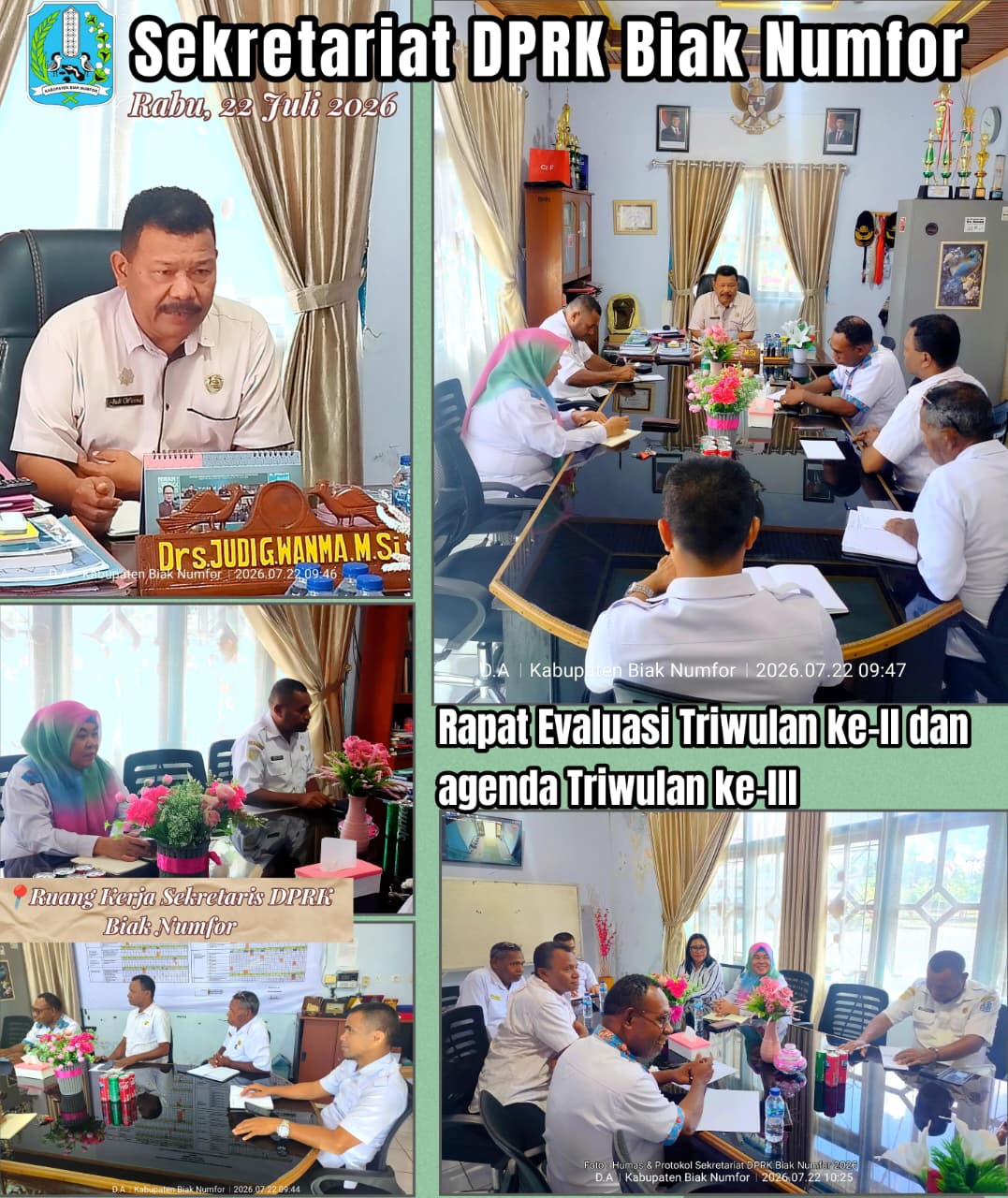 RAPAT EVALUASI TRIWULAN KE II DAN AGENDA TRIWULAN III III