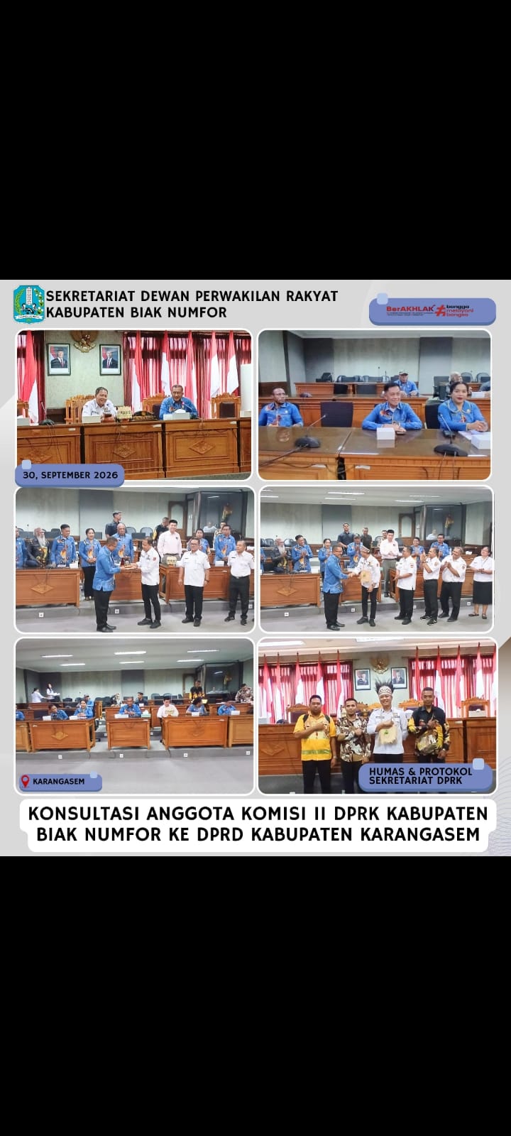 KONSULTASI ANGGOTA KOMISI II KE DPRK KAB.  BN KE DPRD KABA. KARANGASEM